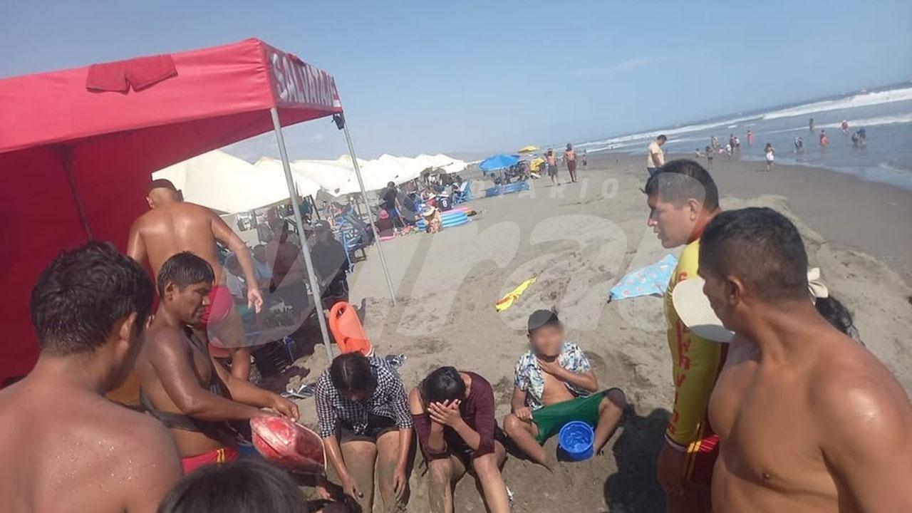 Rescatan a cuatro bañistas arrastrados por corriente en playas de Mollendo