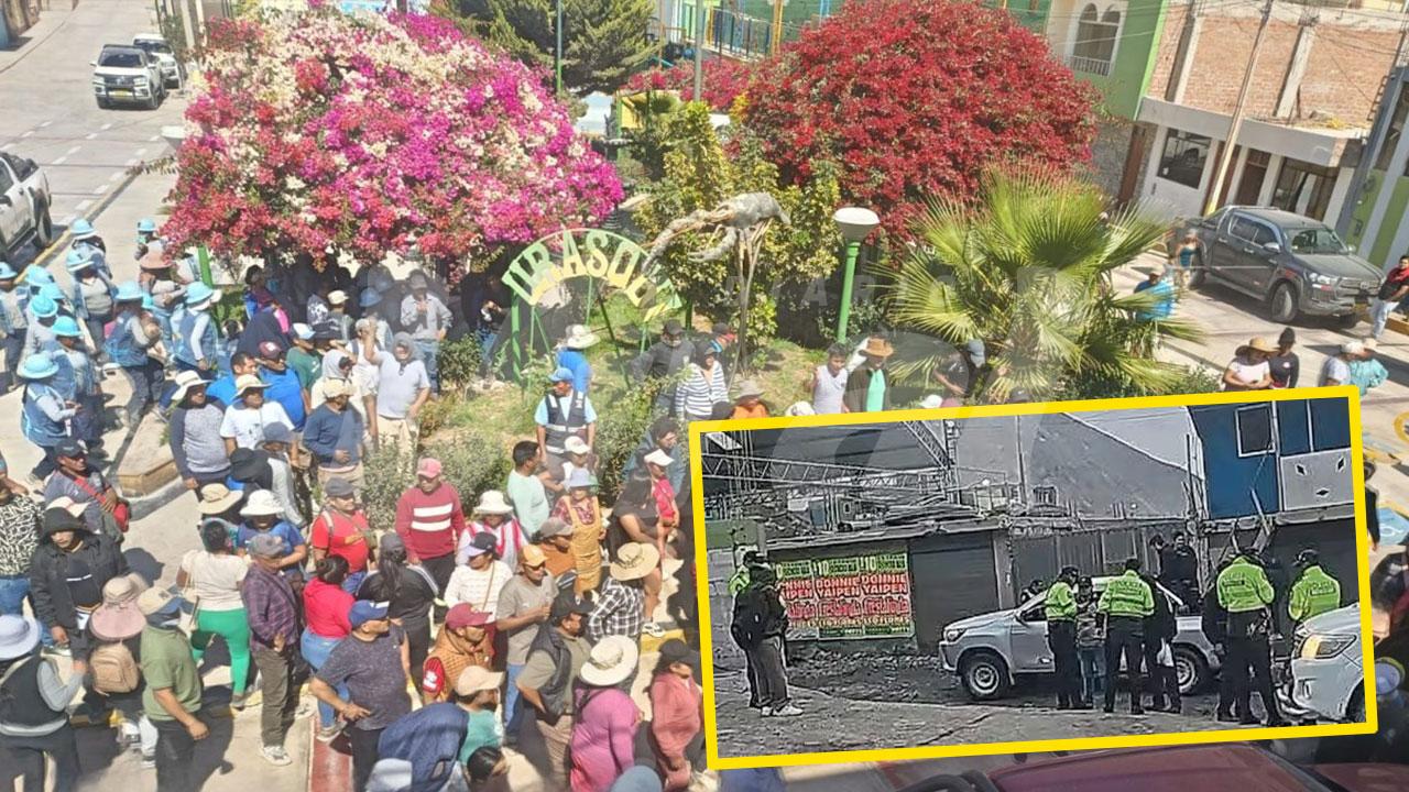 Pobladores de Secocha protestan por presuntos robos y abusos policiales