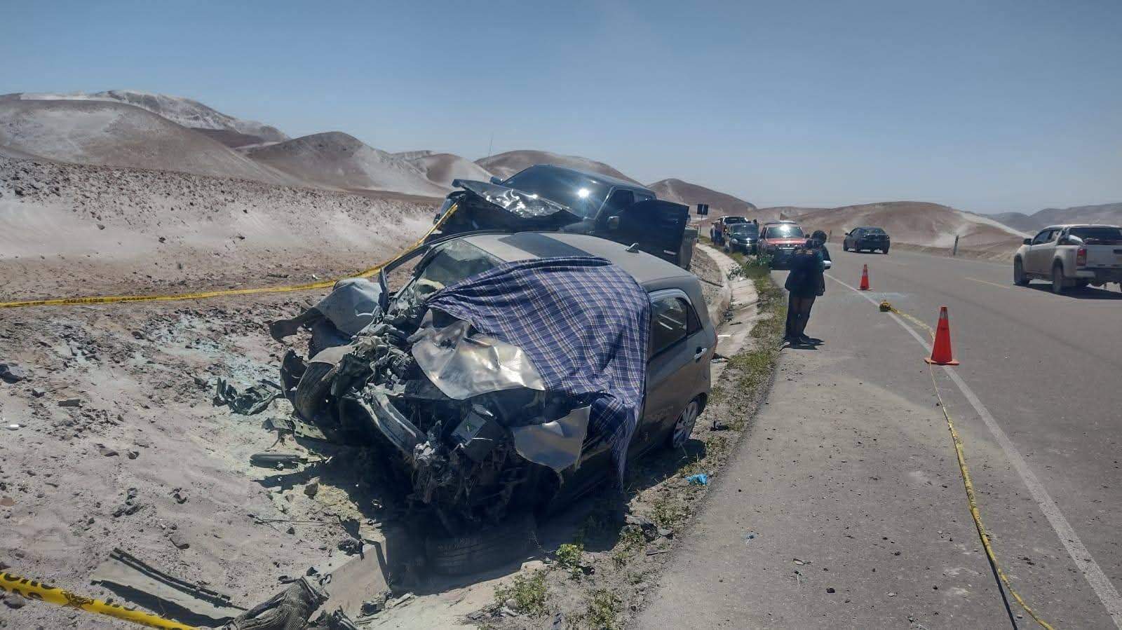 Conductor muere en violento choque en vía a Cerro Verde