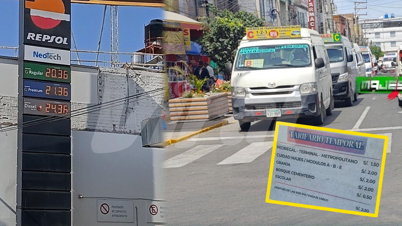 Transportistas acatarán paro en Majes por alza del combustible