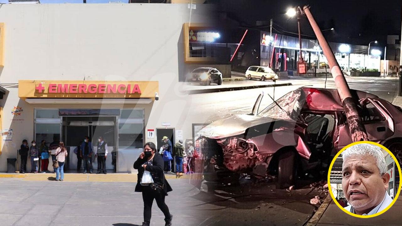 Accidentes de tránsito saturan emergencias del hospital Honorio Delgado