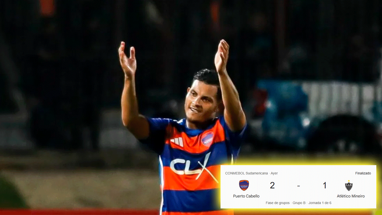 Alerta en Cienciano: Puerto Cabello da el golpe y vence a Atlético Mineiro en la Sudamericana