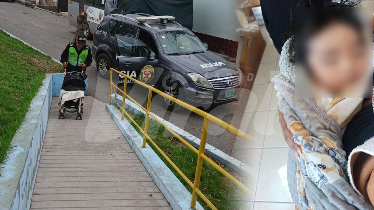 Bebé de 11 meses abandonado en plena calle tras pelea de sus padres en Mariano Melgar