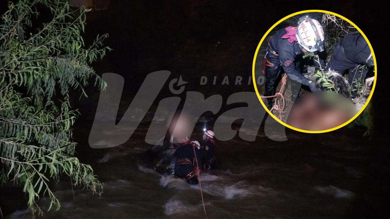 Rescatan a varón atrapado en el río Chili en Sachaca