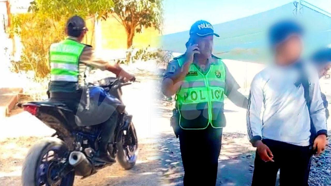 Majes: intervienen a escolar en motocicleta robada