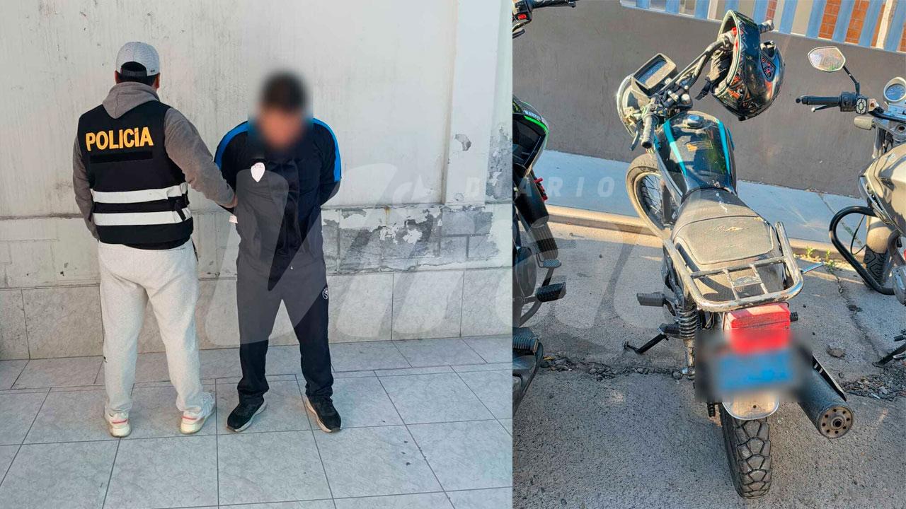 Detienen a varón que conducía motocicleta con requisitoria vigente en Paucarpata