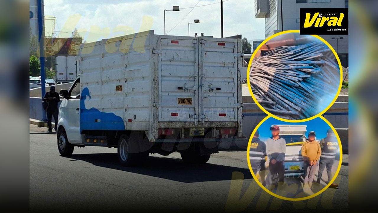 Capturan a sujetos robando cables de fibra óptica